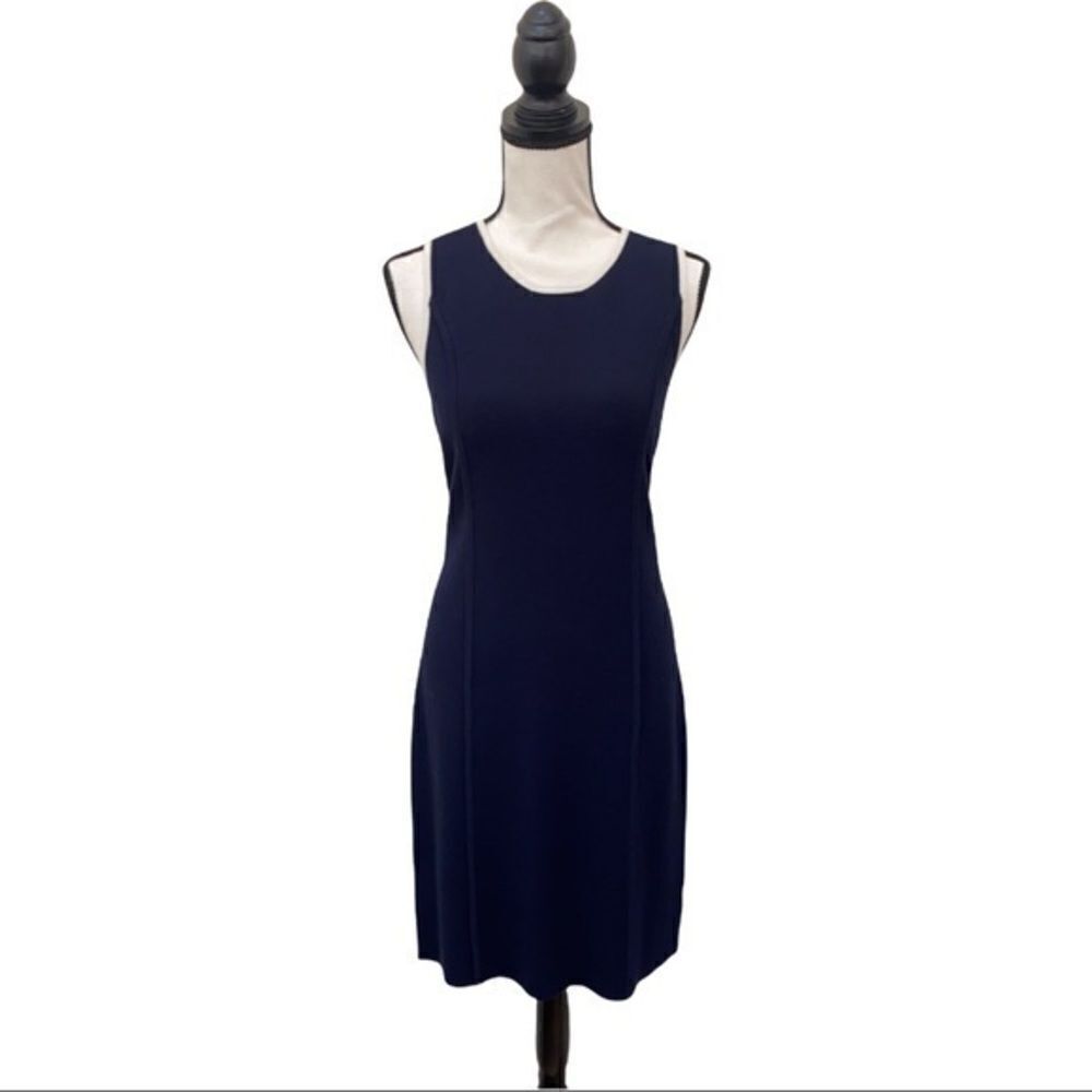 Talbots petite pencil navy dress size Sp